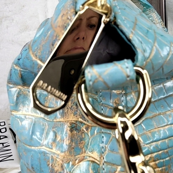 Brahmin Rare Melbourne Duxbury Satchel Purse Shoulder Bag NEW - Picture 6 of 8